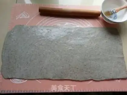 Make Black sesame rolls step 9