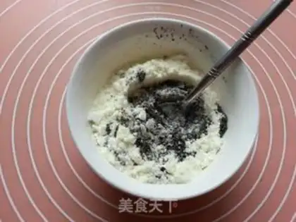 Make Black sesame rolls step 10