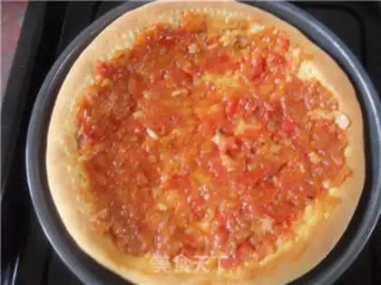 Make Ham shrimp pizza step 14
