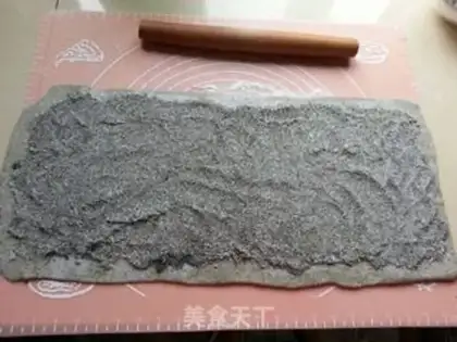 Make Black sesame rolls step 11
