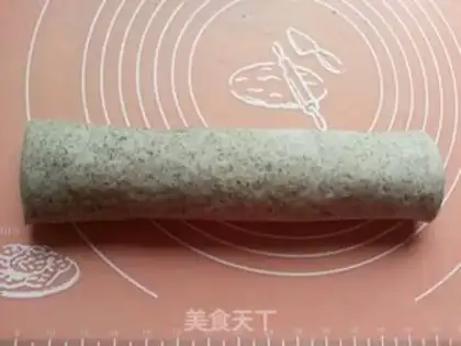 Make Black sesame rolls step 13