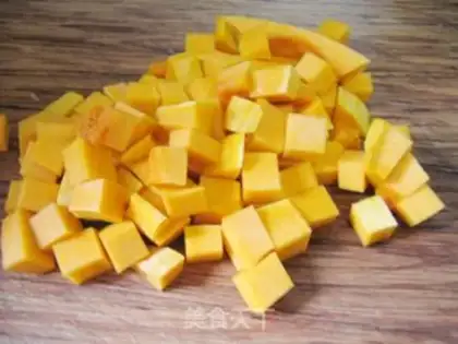 Make Pumpkin porridge step 1