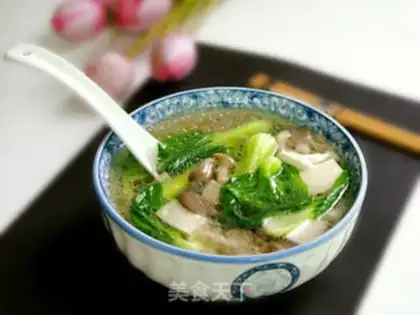 Make Mushrooms, tofu soup step 8