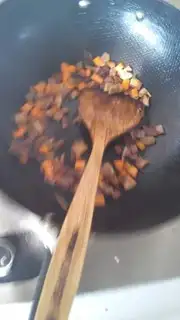 Make Sausage fried beans step 3