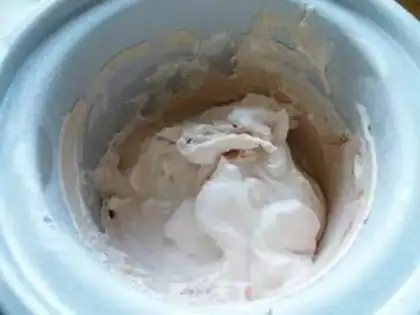 Make Plum jam ice cream step 7