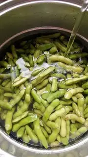 Make Salt-water beans step 1
