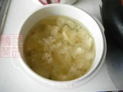 Make Silver ear green bean congee step 4