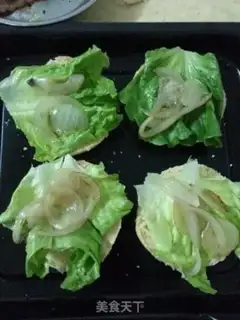 Make Bacon ham cheeseburger step 6