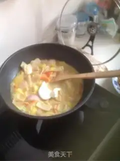 Make Coconut curry shrimp pasta step 7