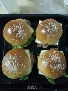 Make Bacon ham cheeseburger step 9