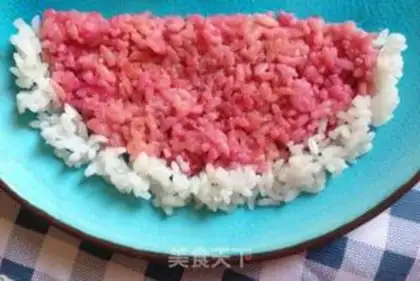 Make Watermelon rice step 12