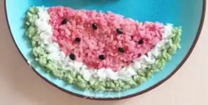 Make Watermelon rice step 13