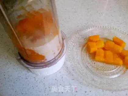 Make Mango pudding step 1