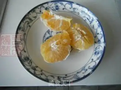Make Orange pear juice step 1