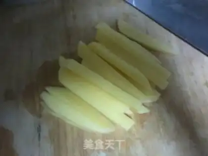 Make Potato fries step 1