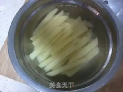 Make Potato fries step 2