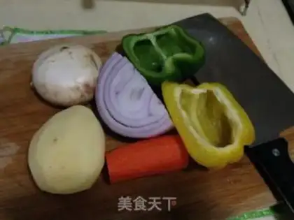 Make Curry potato shrimp step 2