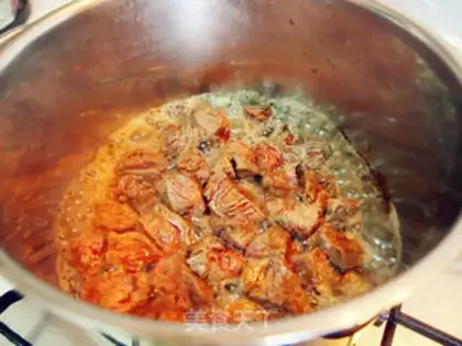 Make Japanese curry beef step 2