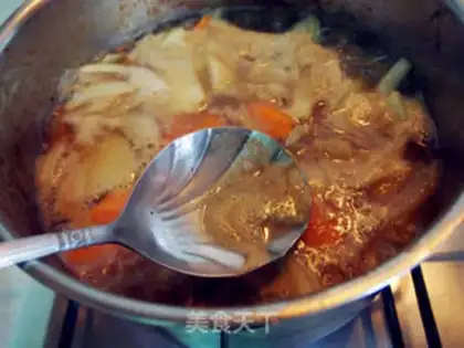 Make Japanese curry beef step 5