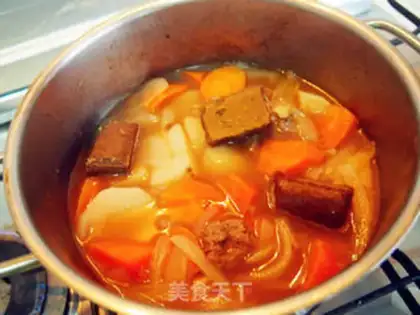 Make Japanese curry beef step 7