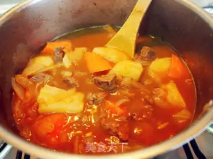 Make Japanese curry beef step 8