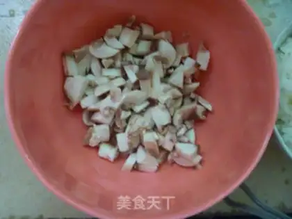 Make Curry egg mushroom fried rice step 1