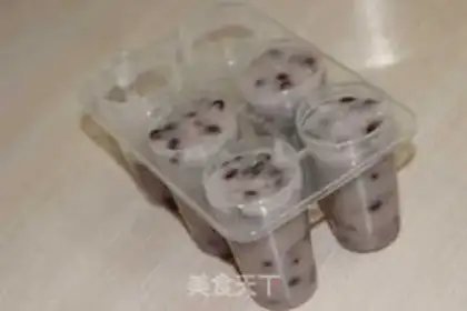 Make Red Bean Popsicle step 5