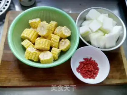 Make Tonco corn soup step 1