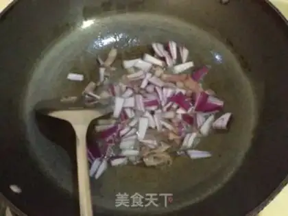 Make Bacon Autumn fried rice step 3