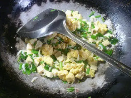 Make Eggs fried tofu step 10