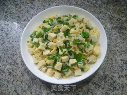 Make Eggs fried tofu step 11