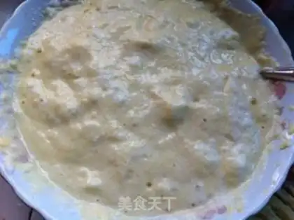 Make The durian pudding cake step 7