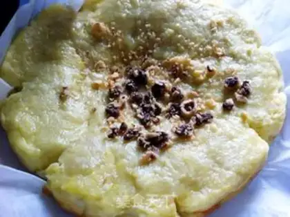 Make The durian pudding cake step 11