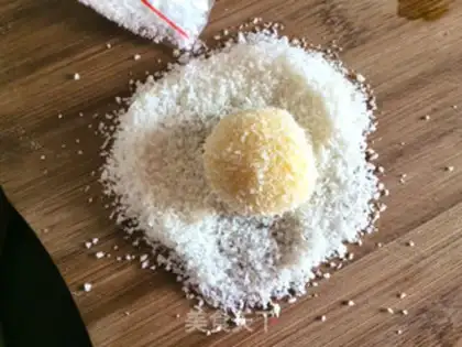 Make Coconut ball step 7