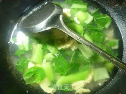 Make Cream pickles, egg soup step 9