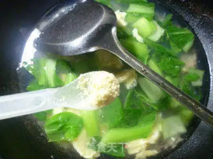 Make Cream pickles, egg soup step 11