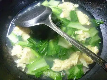 Make Cream pickles, egg soup step 12