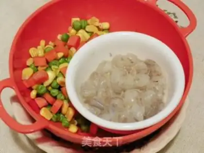 Make Shrimp corn soybeans step 0