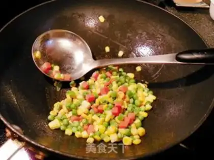 Make Shrimp corn soybeans step 1