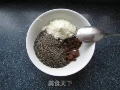 Make Black sesame bread step 6