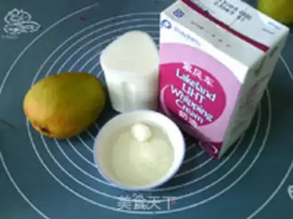 Make Mango yogurt ice cream step 0