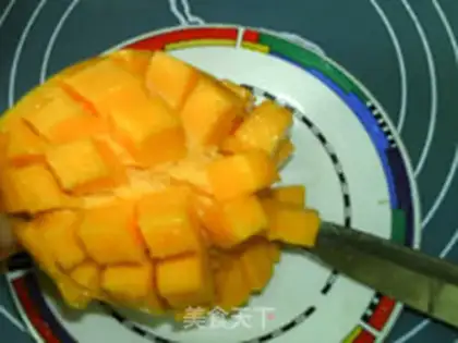 Make Mango yogurt ice cream step 2