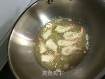 Make Gold butterfly shrimp step 2