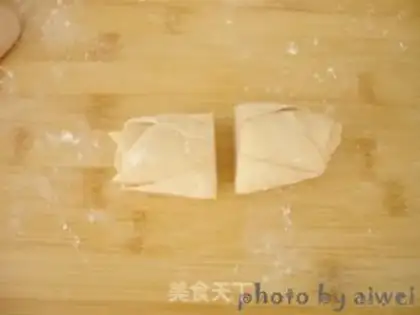 Make Three-coloured rose buns step 10