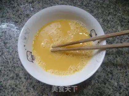 Make Eggs fried tofu step 2