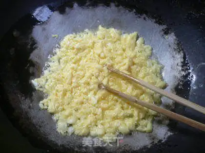 Make Eggs fried tofu step 4