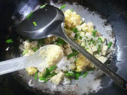 Make Eggs fried tofu step 9