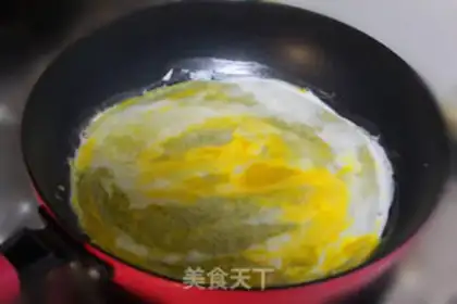 Make Green bean pancakes step 6