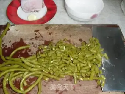 Make Meat and sour beans step 2