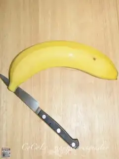 Make Banana cheese step 1